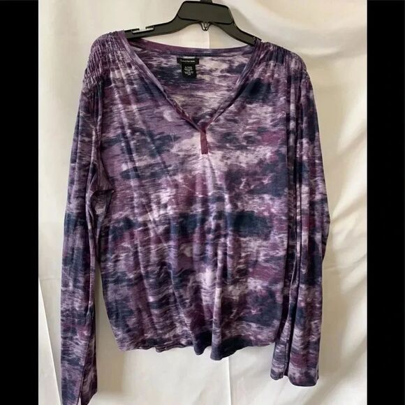 Calvin Klein Jeans V-Neck L/S Top #213 - Picture 1 of 3